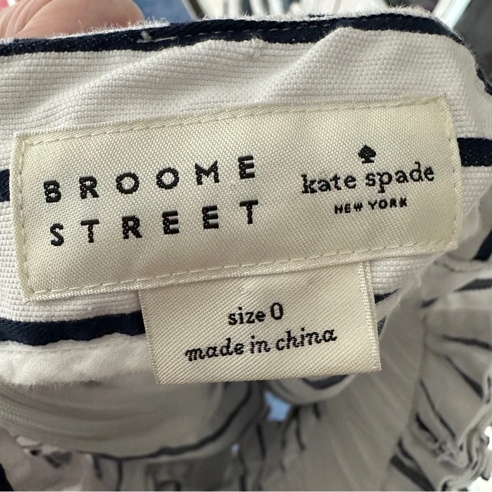 Kate Spade Broome Street Striped Skirt‎ Preppy Size 0 Women’s Classic Coastal